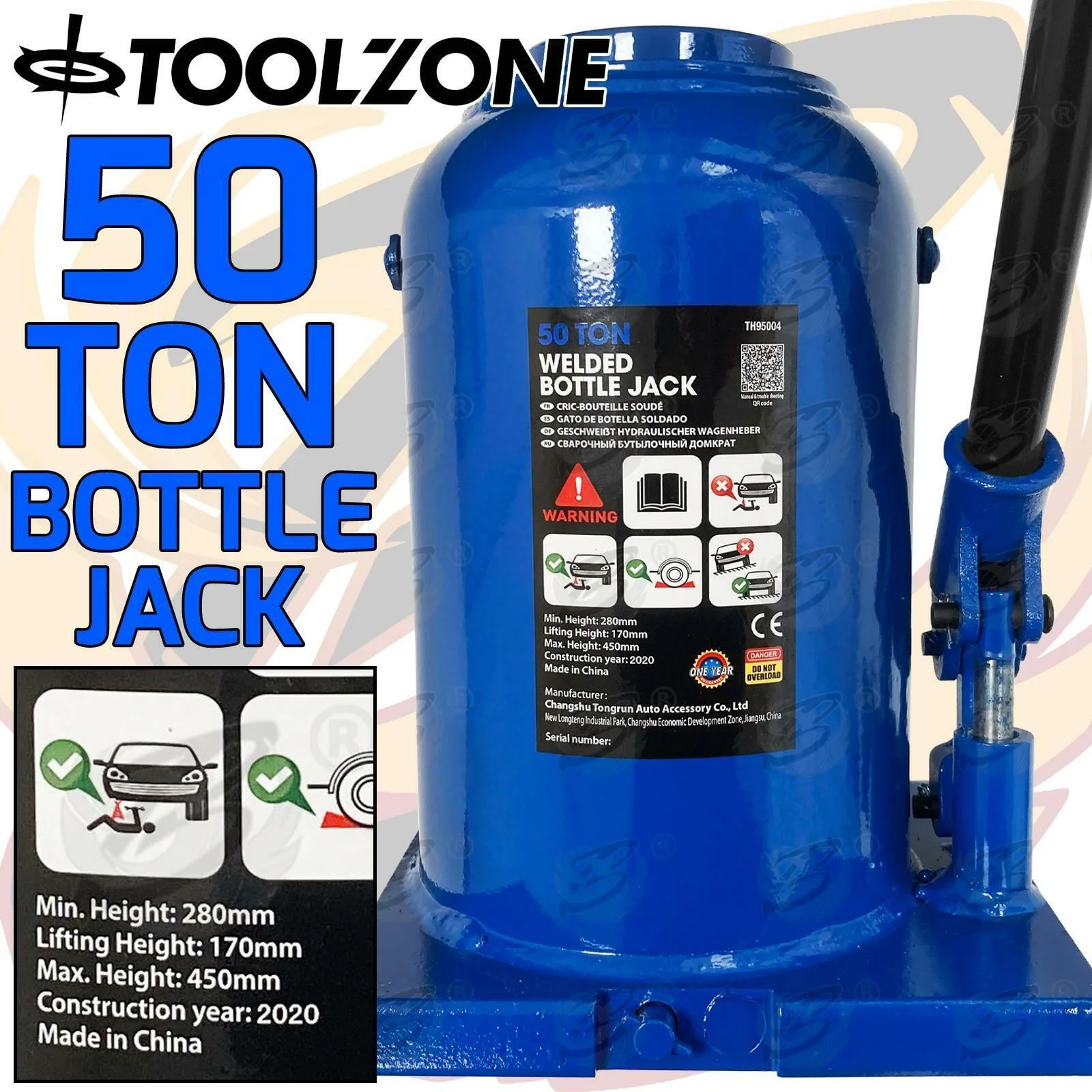Toolzone 50 Ton Bottle Jack ( AU085 )