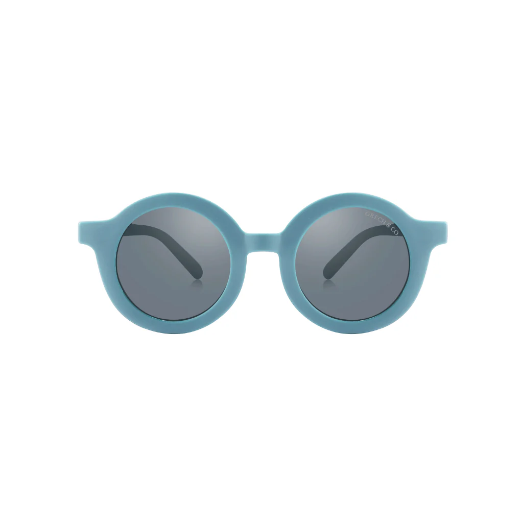 Grech & Co Original Round Sustainable Sunglasses | Bendable Polarized: Laguna