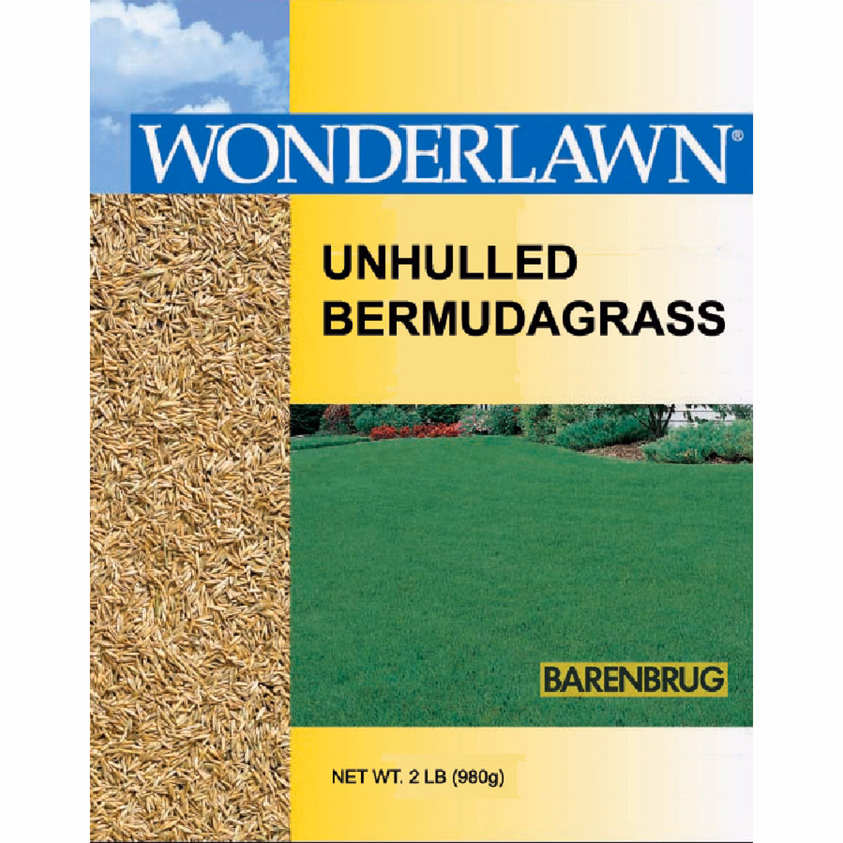 Wonderlawn 2 Lb. 400 Sq. Ft. Coverage 100% Unhulled Bermudagrass Grass Seed