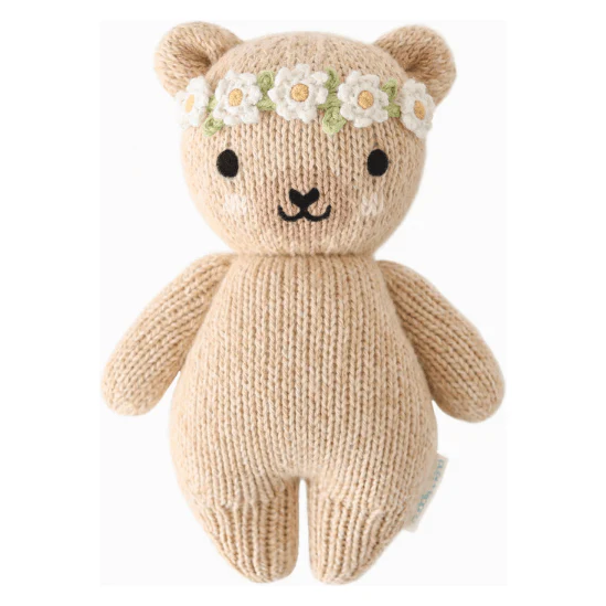 Cuddle + Kind Baby Honey Bear – Ivory Floral