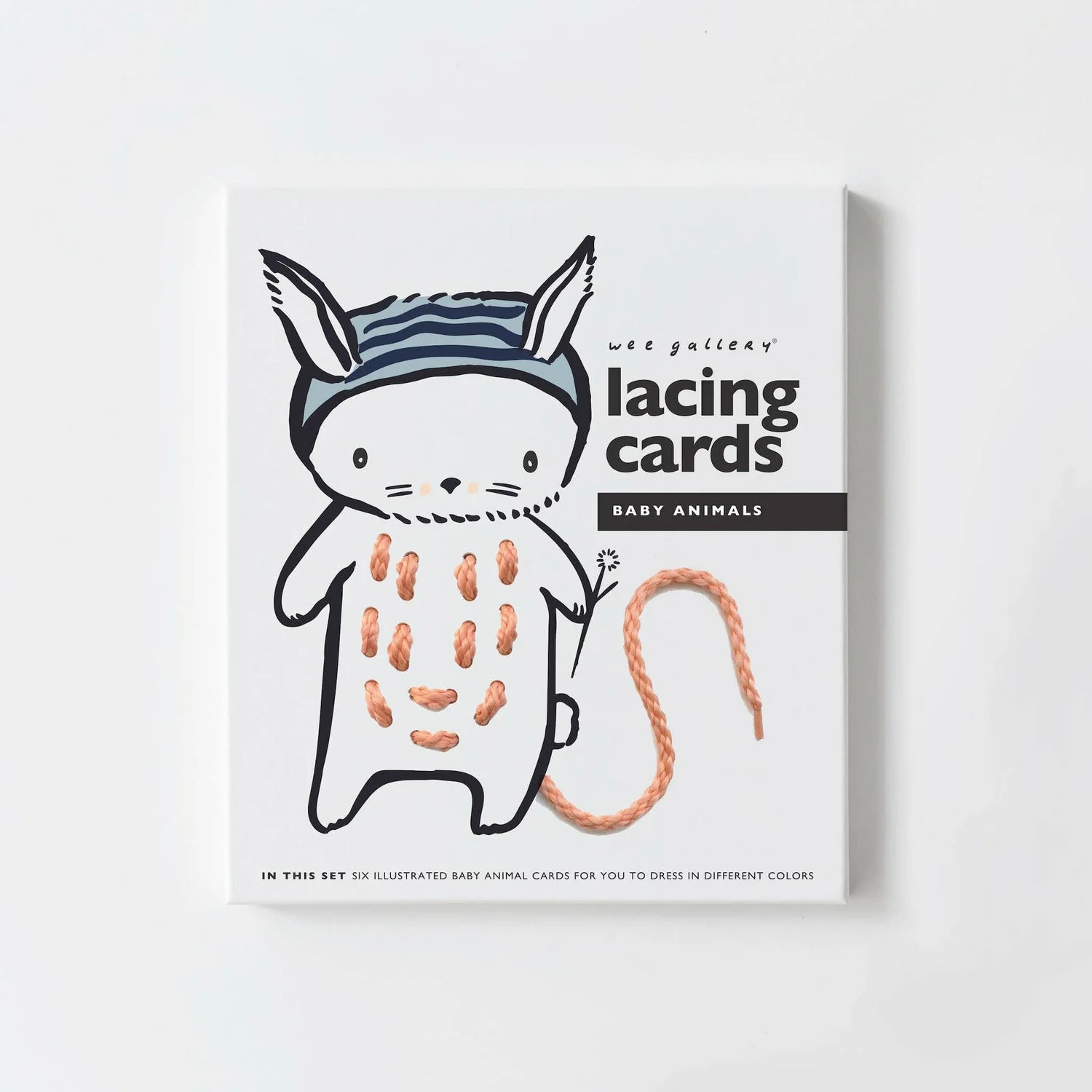 Wee Gallery Lacing Cards -Baby Animals
