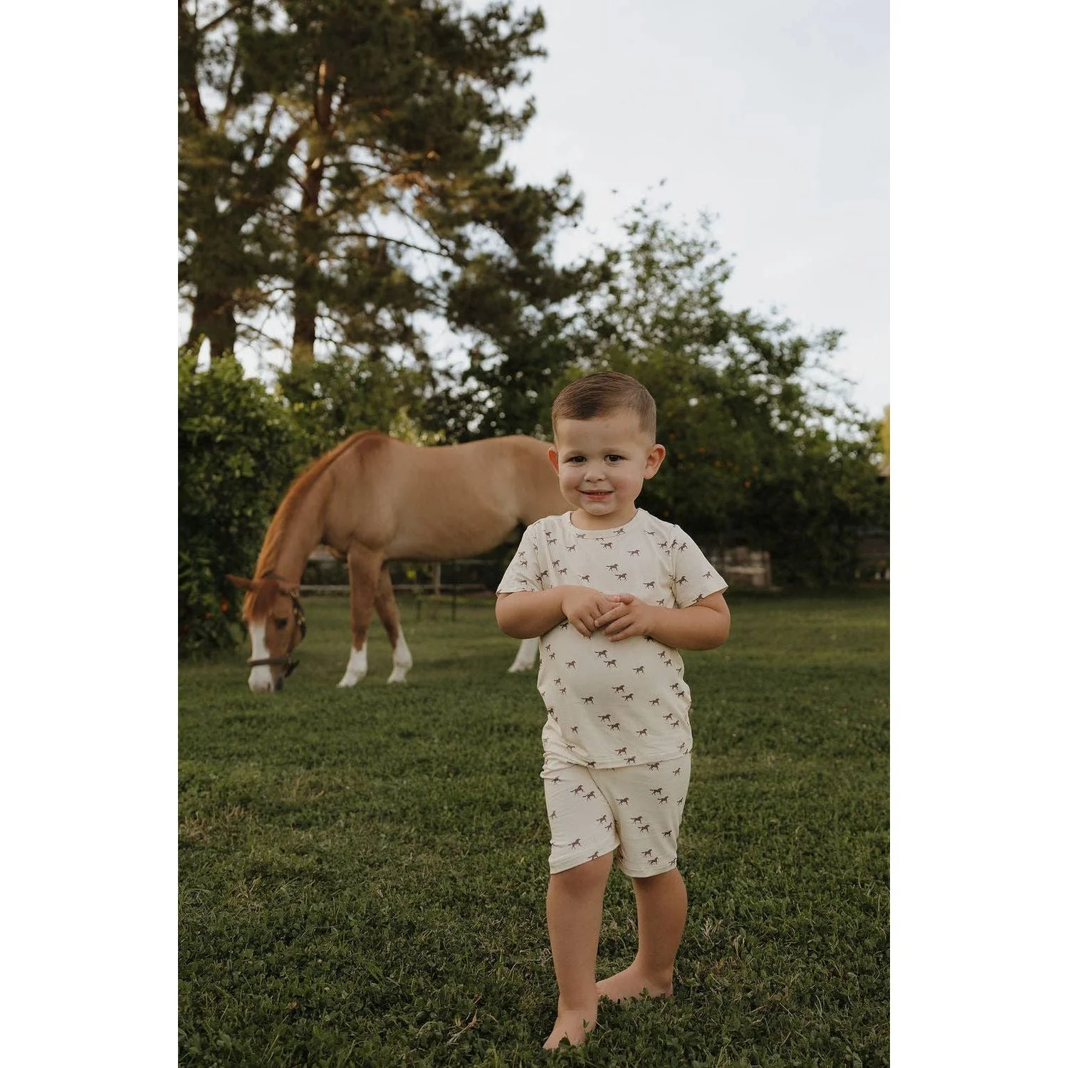 Forever French Baby Bamboo Short Set | Wild Horses