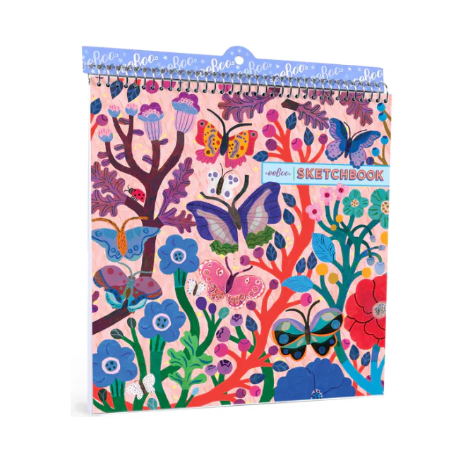 eeBoo Butterflies Square Sketchbook