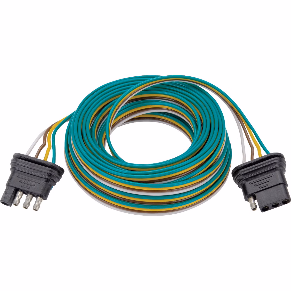 Towsmart 24 Ft. 18 Ga. 4-Way Flat Trailer Wiring Connector