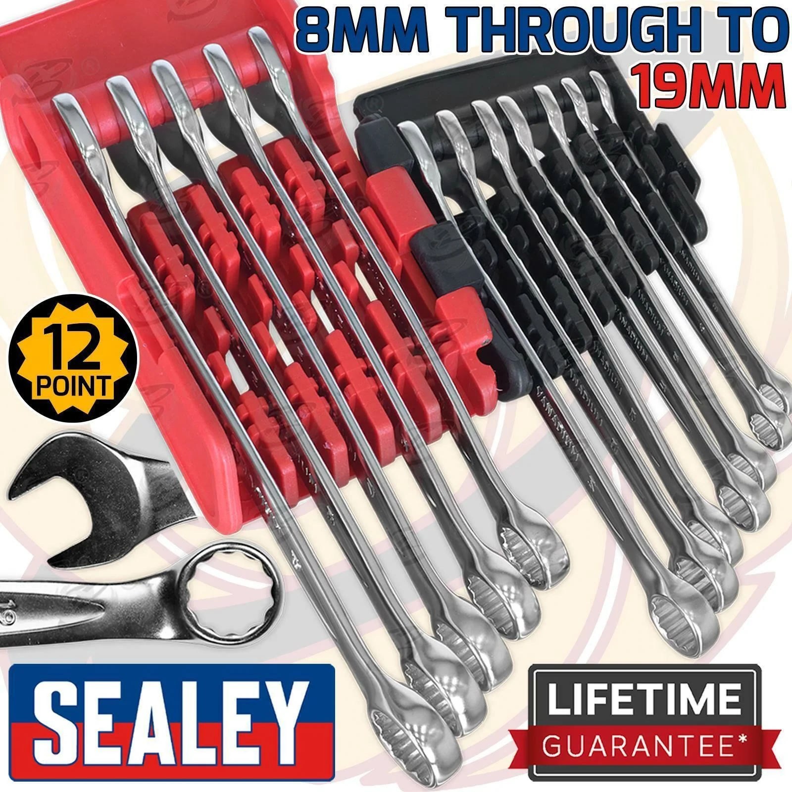Sealey 12 Piece Combination Spanner Set 8mm – 19mm ( AK63920 )