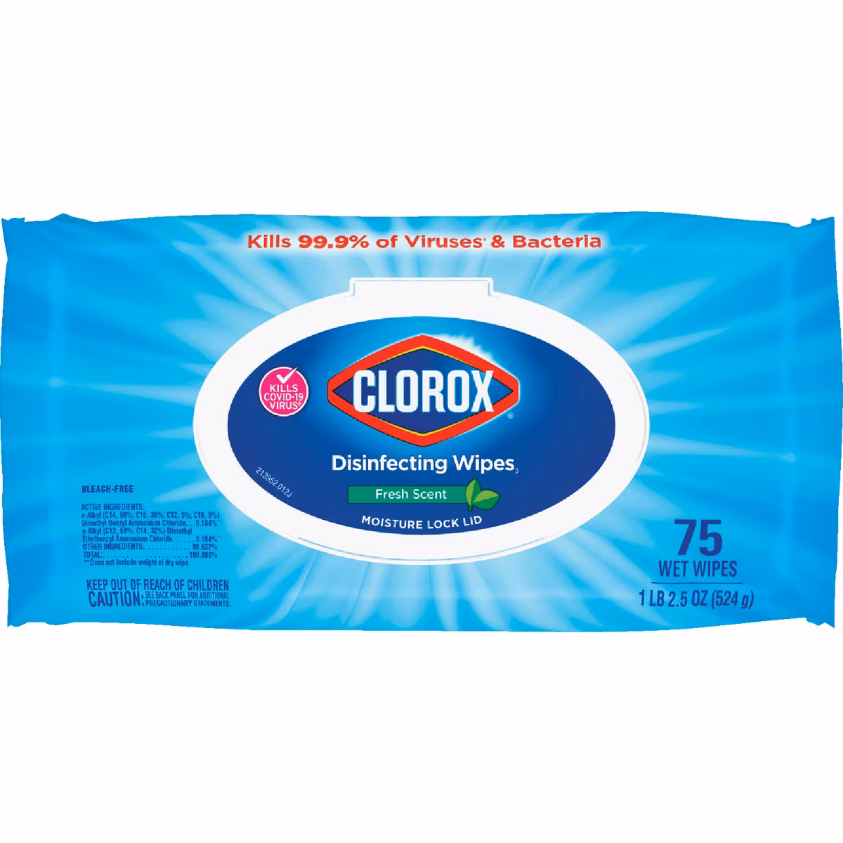 Clorox Fresh Scent Disinfecting Cleaning Wipes Flexpack (75-Count)