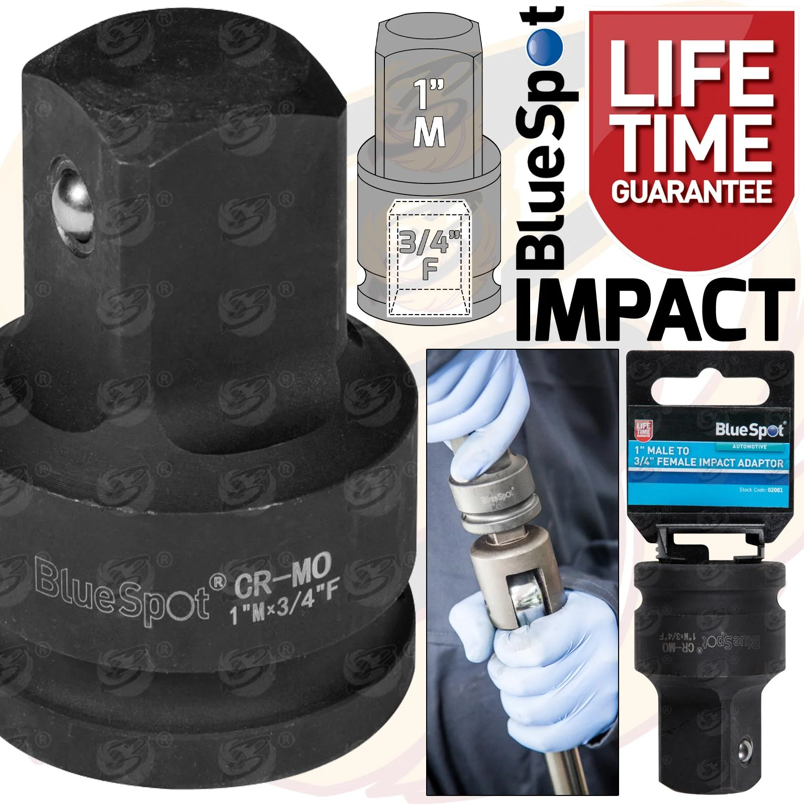 BlueSpot Impact Socket Ada Pointer 3/4″ Drive Up To 1″ Drive ( 02081 )