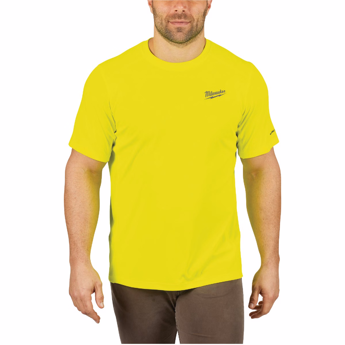 Milwaukee Workskin Large High Visibility Short Sleeve Men's Lightweight Performance Shirt
