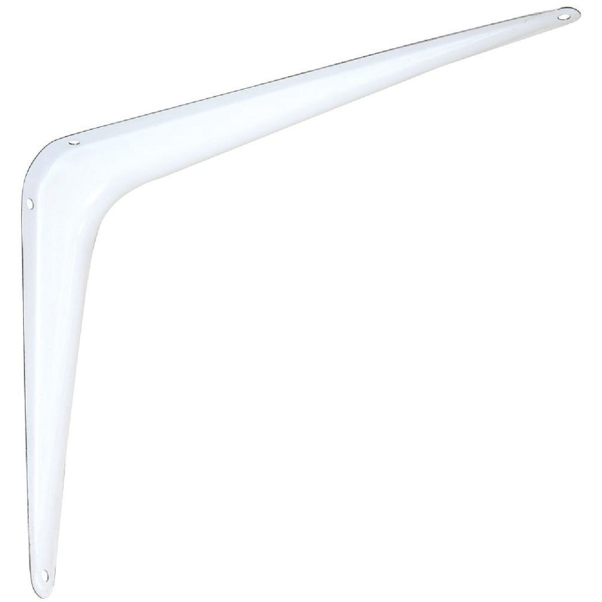 National Hardware 8 In. D. x 10 In. H. White Steel Shelf Bracket