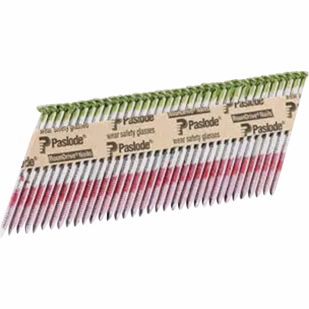 Paslode 3 In. x 0.120 In. 30 Degree Paper Tape Hot Dipped Galvanized Ring Shank RounDrive Framing Nails (2000 Ct.)