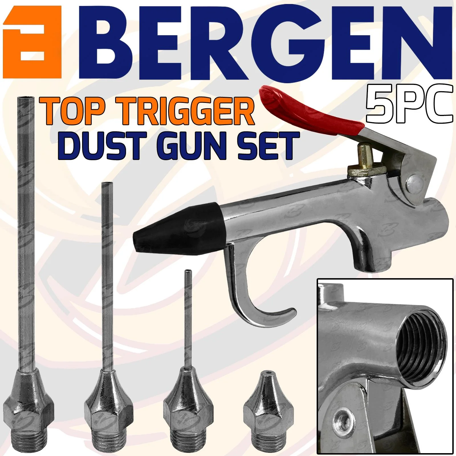 Bergen 5 Piece Air Dust Gun Set  8747