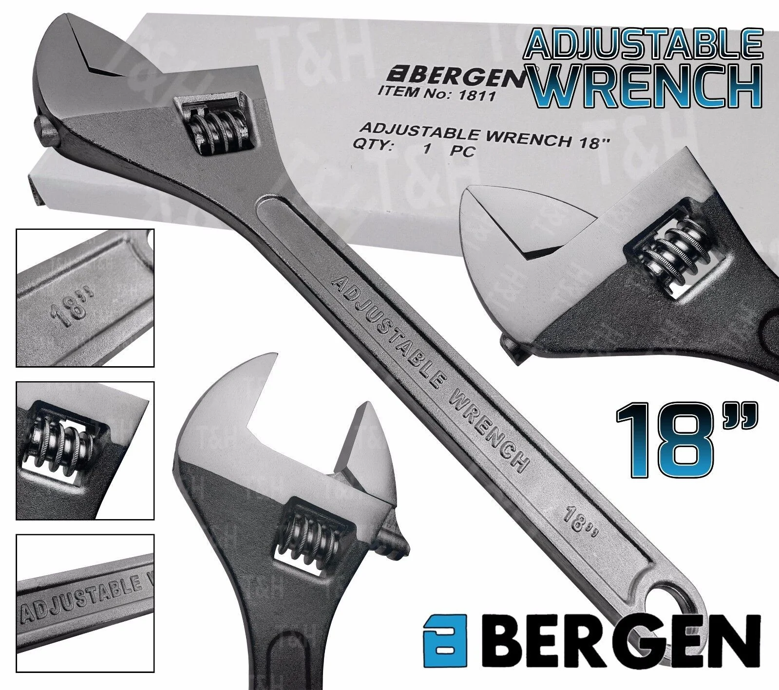 US Pro 18″ Adjustable Wrench  2268