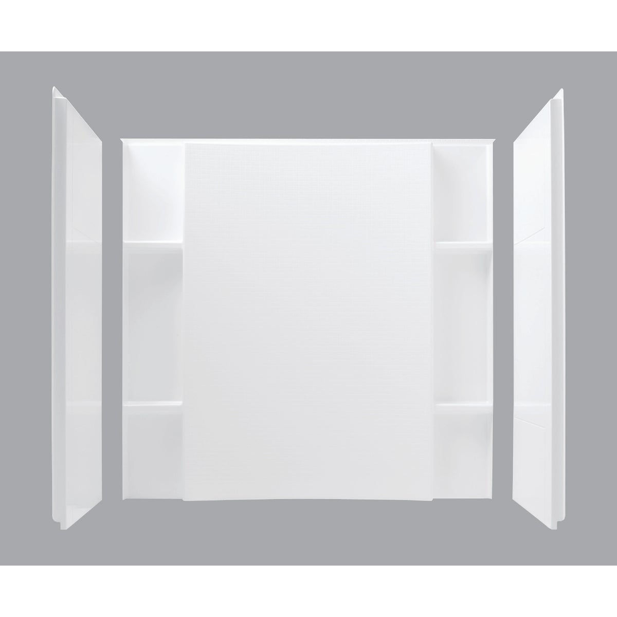 Sterling Accor 60 In. x 74.5 In. x 36 In. Alcove Shower Wall Set in White (3-Piece)