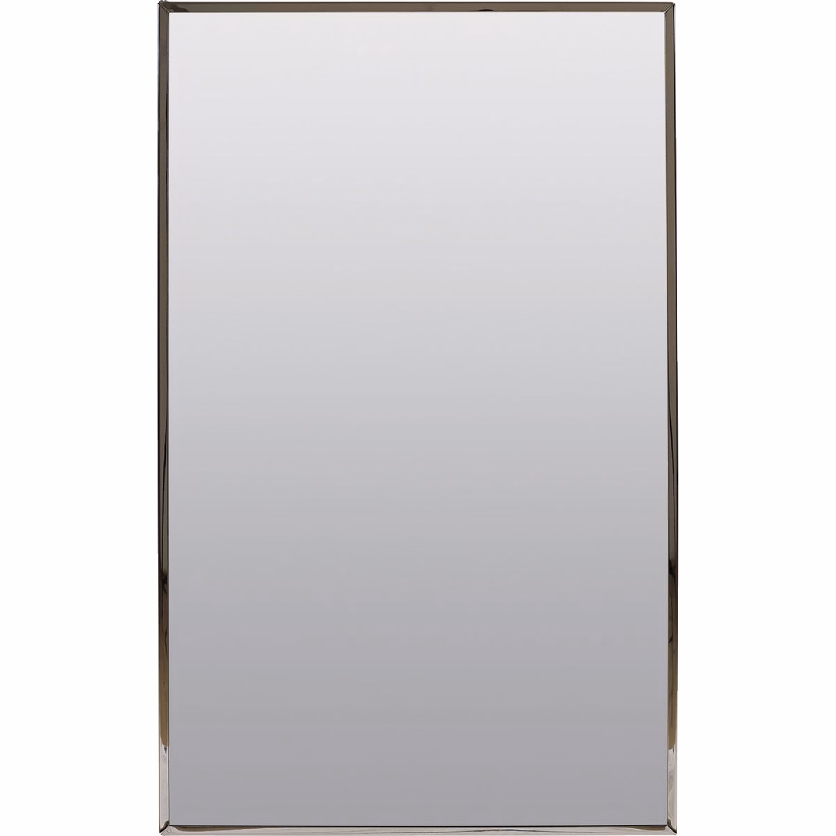 Zenith Stainless Steel 16.13 in W x 26.13 in H x 4.5 in D Single Mirror Surface/Recess Mount Medicine Cabinet