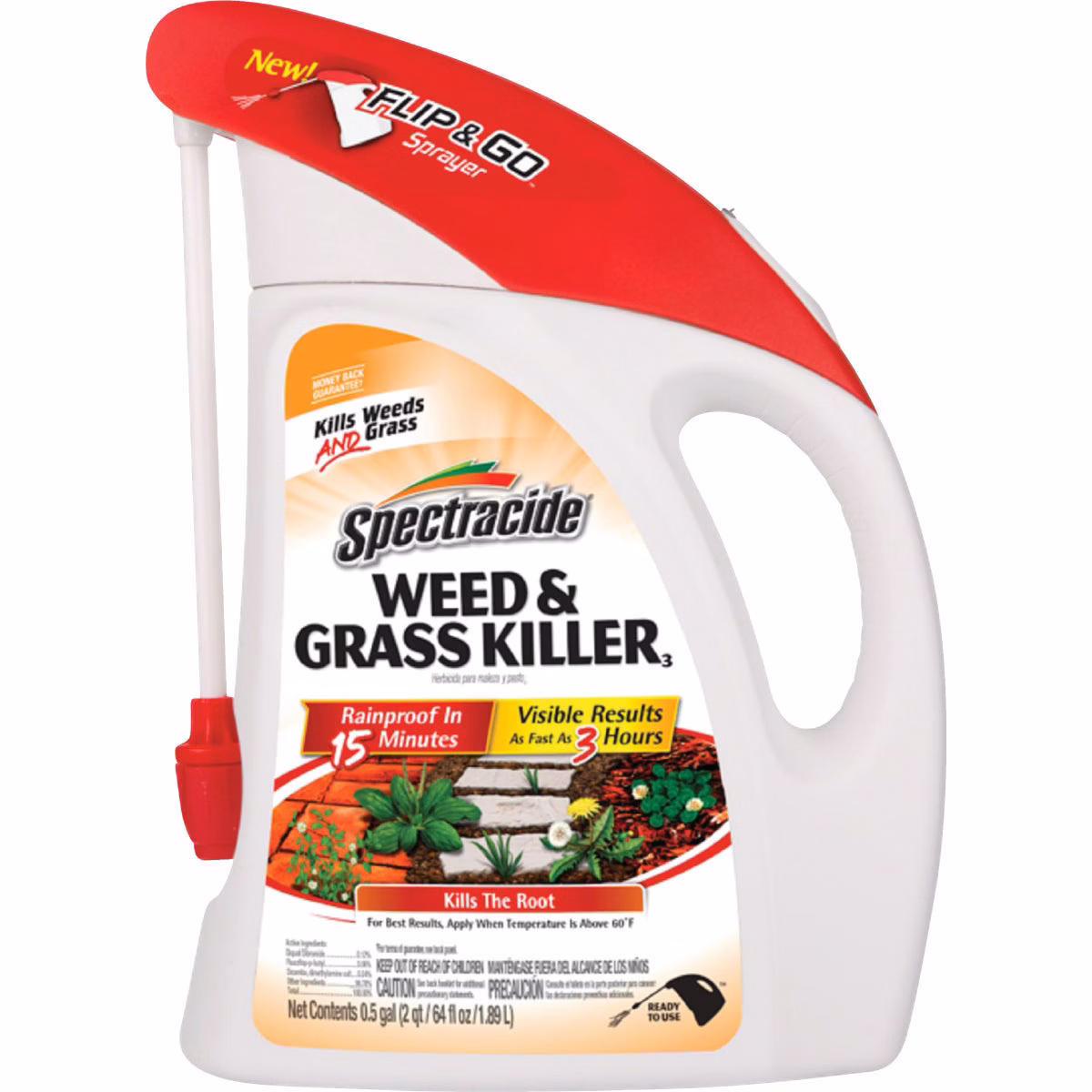 Spectracide Flip N' Go 64 Oz. Ready To Use Battery Powered Sprayer Weed and Grass Killer