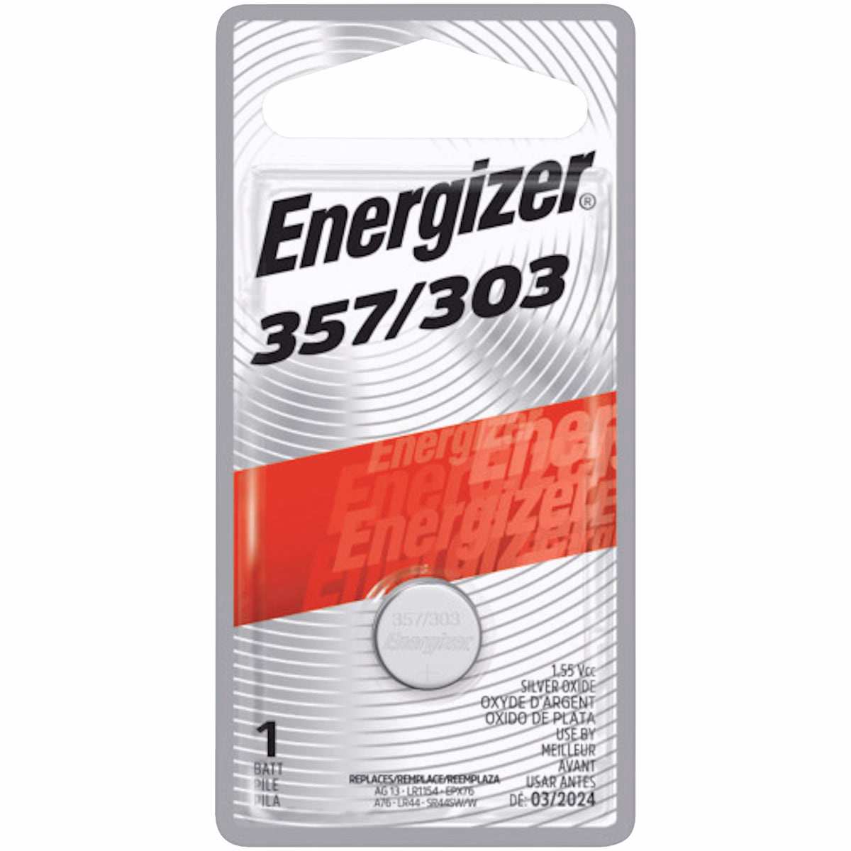 Energizer 357/303 Silver Oxide Button Cell Battery
