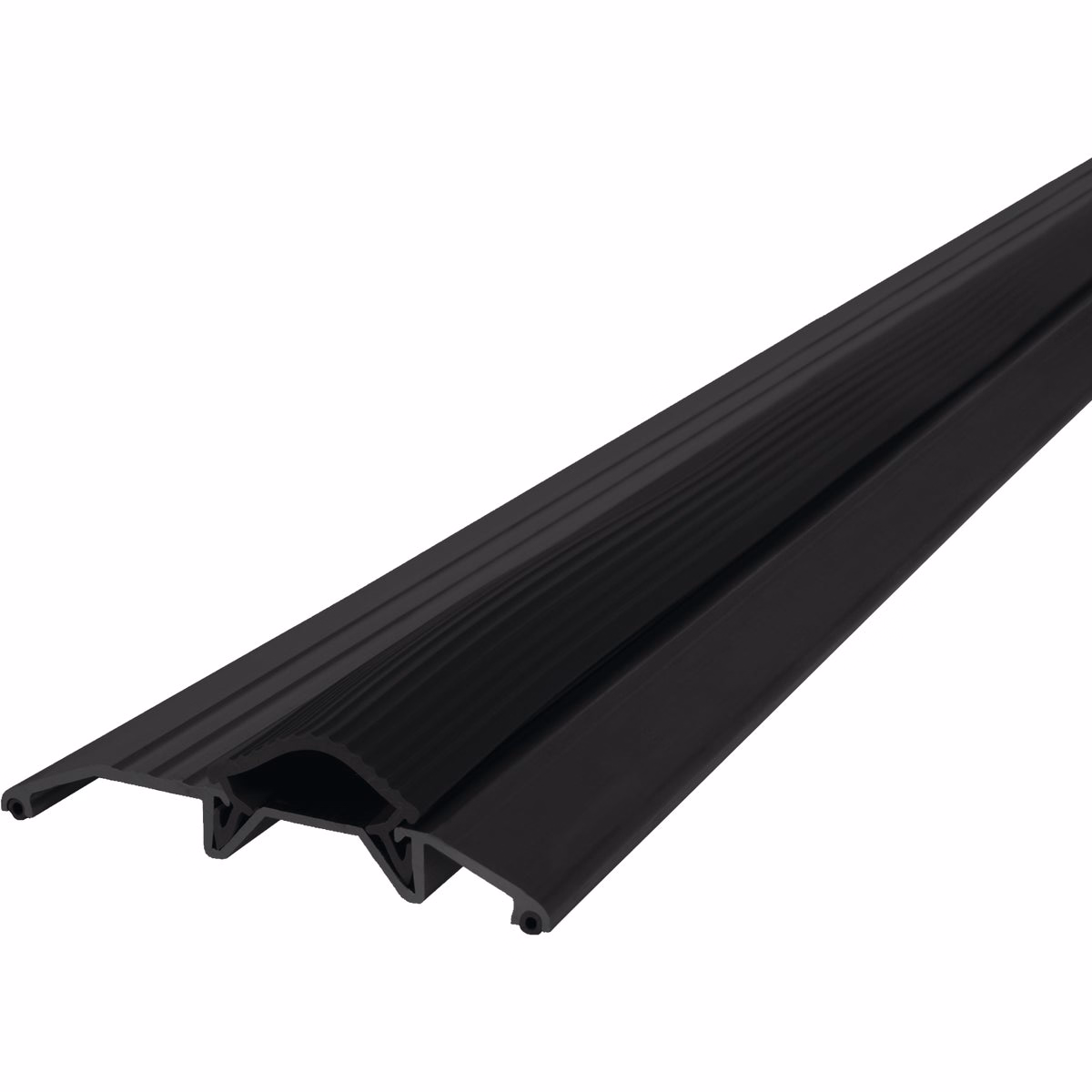 M-D Building Products 3-3/4 In. x 3/4 In. x 36 In. Black Aluminum and Vinyl Heavy-Duty Low-Profile Threshold