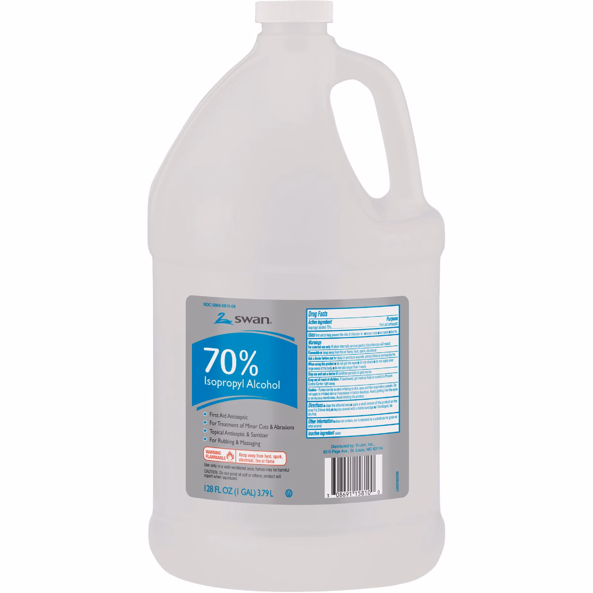 Swan 1 Gal. 70% Isopropyl Rubbing Alcohol
