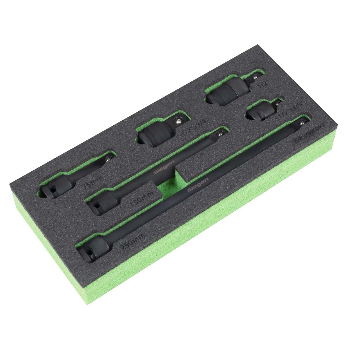 Siegen 6 Piece 1/2″ Drive Impact Extension Bar & Adaptor Set With A Manufacturers LifeTime Guarantee S01323