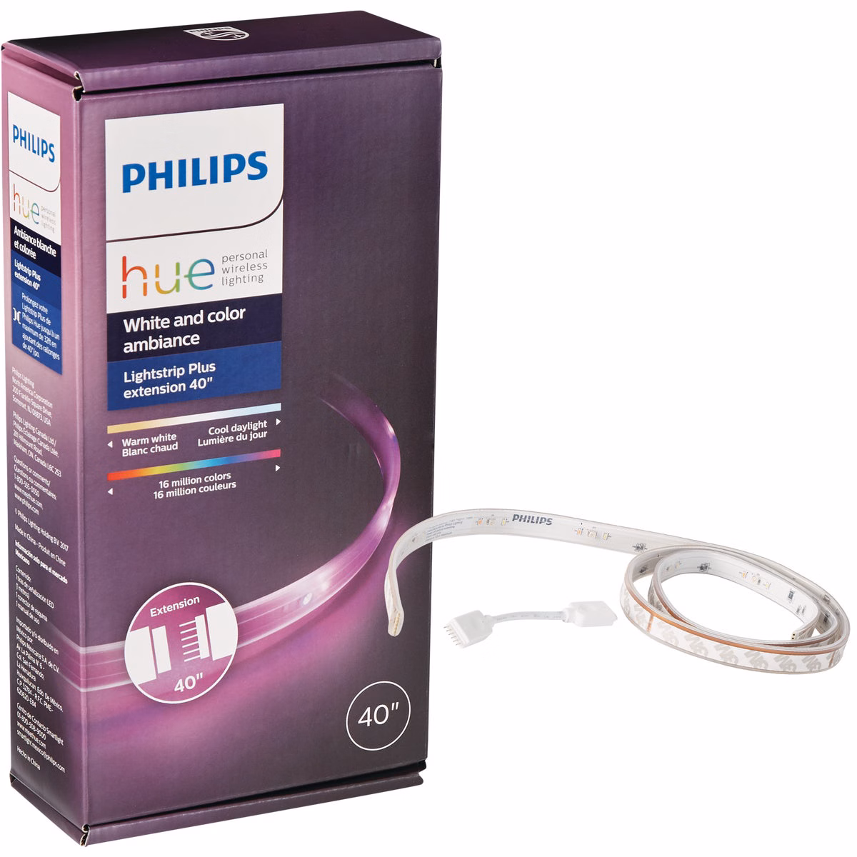 Philips Hue 40 In. Plug-In LED Lightstrip Plus Extension