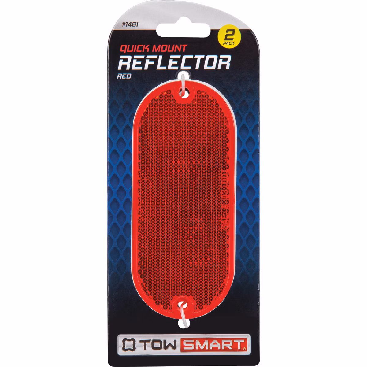 TowSmart Quick Mount Oblong Red Reflector (2-Pack)