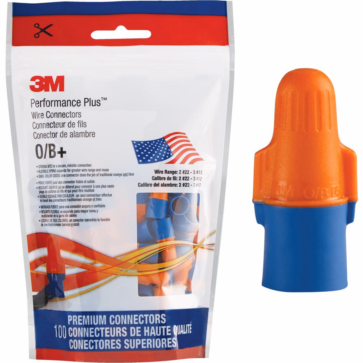 3M Performance Plus Small Wire Connector (100-Pack)