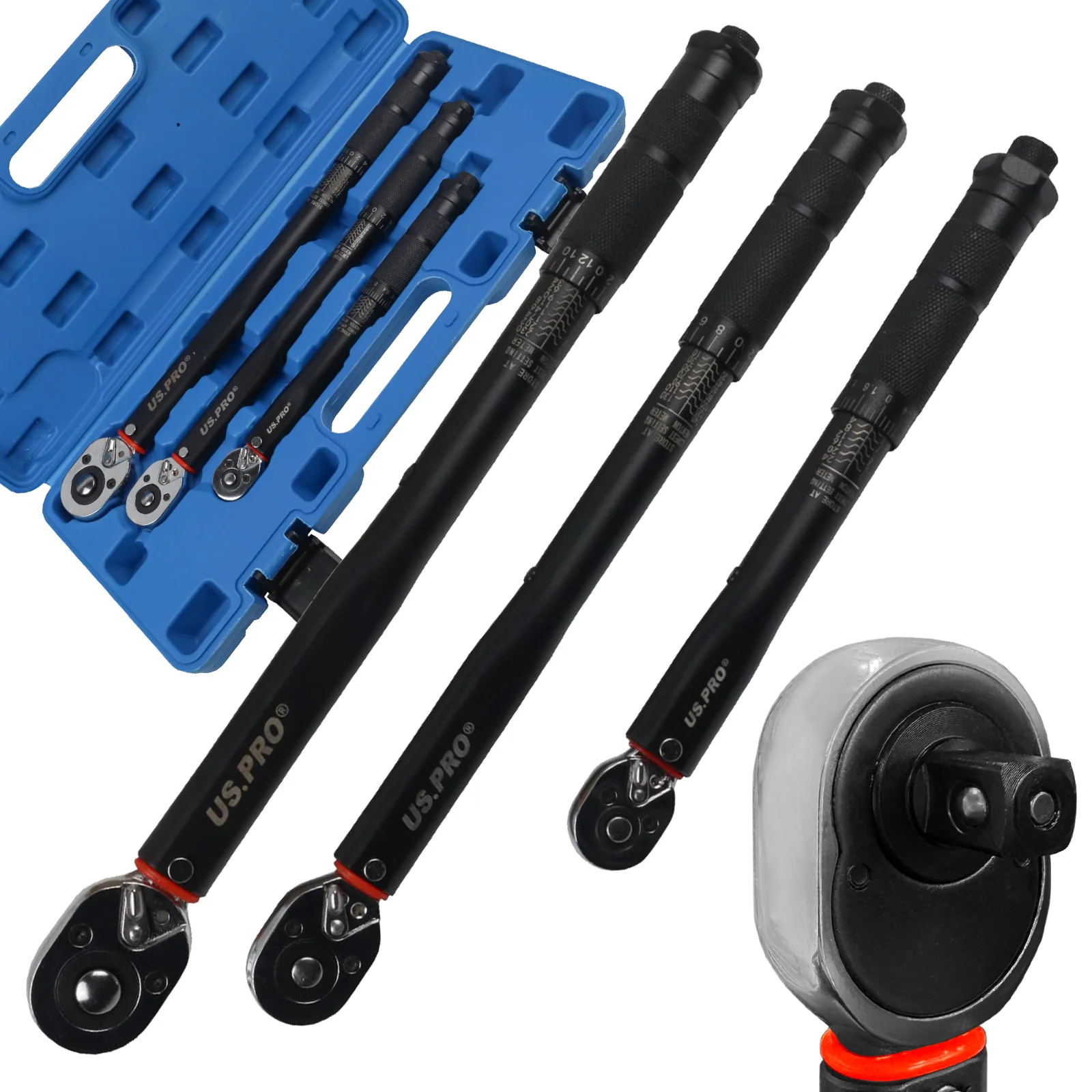 US Pro 3 Piece Calibrated Torque Wrench Set – 2-230Nm  6936