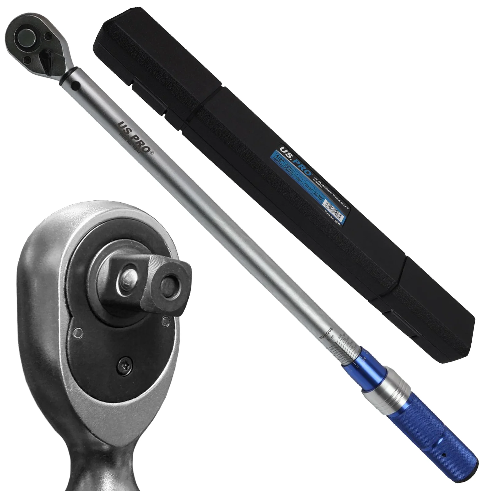 US Pro 1/2″ Drive Calibrated Torque Wrench 60-330Nm  6847