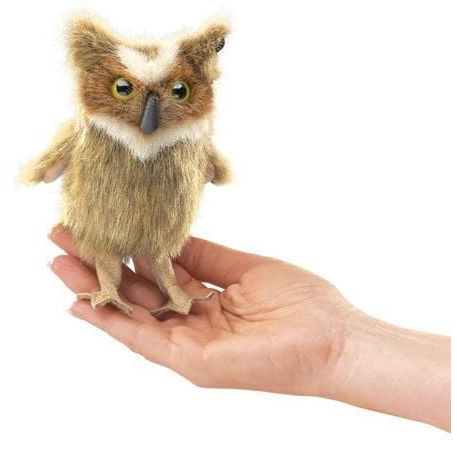 Folkmanis Finger Puppet – Mini Owl, Great Horned