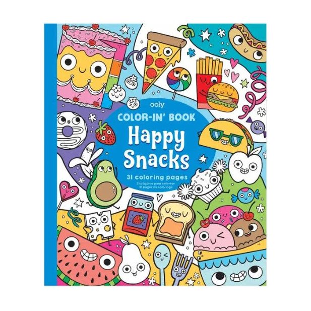 Ooly Color-In’ Book: Happy Snacks