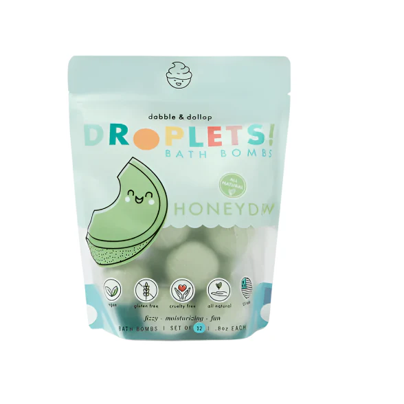 Dabble & Dollop 100% Natural Bath Bombs – Honeydew Melon