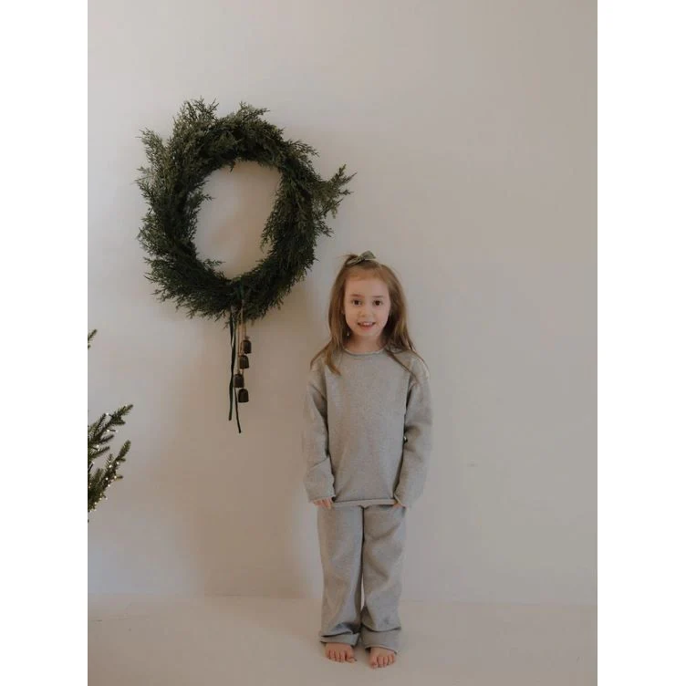 Forever French Knit Pant Set – Grey