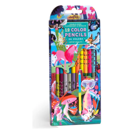 eeBoo Magical Creatures 12 Double Sided Pencils