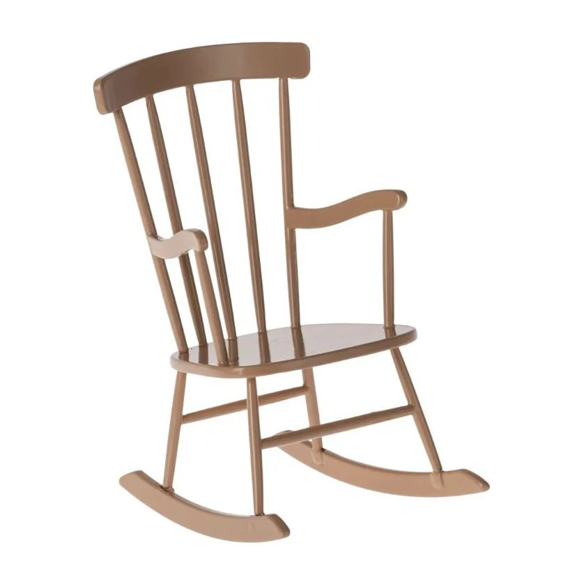 Maileg Rocking Chair, Miniature – Dark Powder