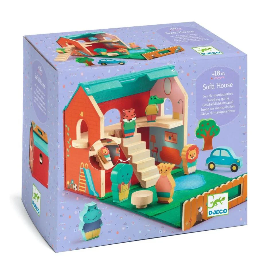 Djeco SoftiHouse Wooden House Set