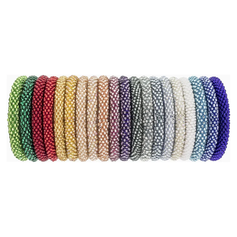 Aid through Trade Roll on Bracelet for Kids Solid Sparkles