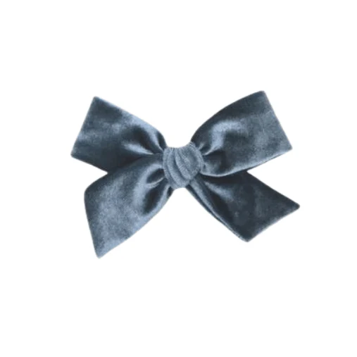 Lou Lou & Company Velvet Bow Clip- Single Large