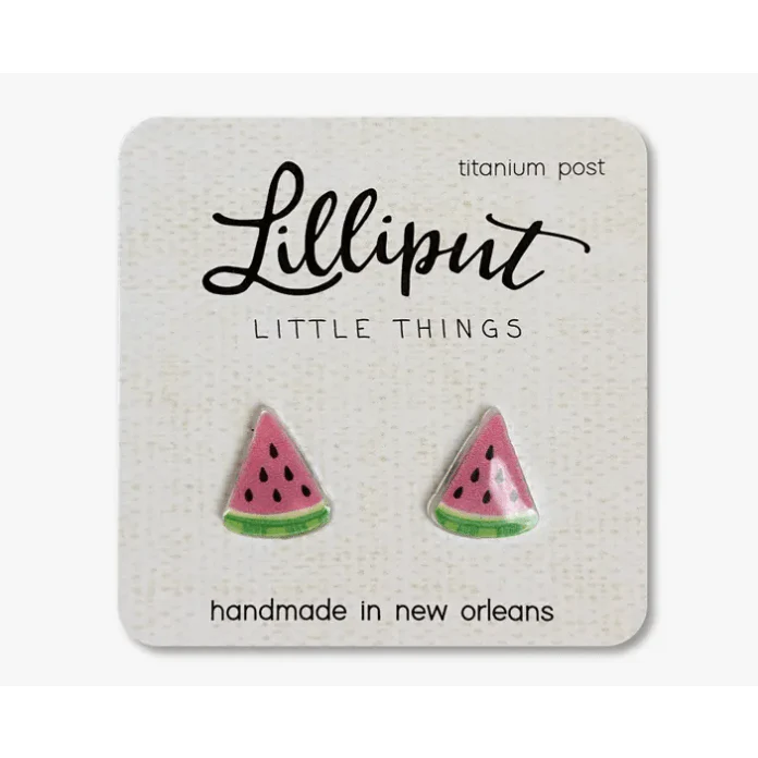 Lilliput Little Things Watermelon Fruit Earrings